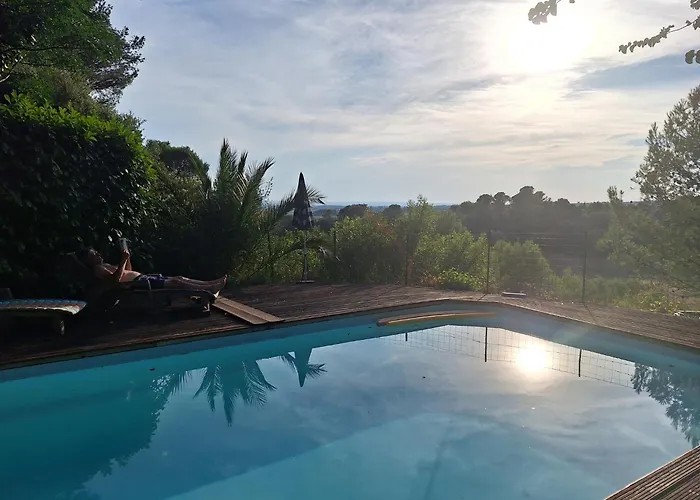 شاليه Chalet, Calme, Absolu, Superbe Vue, Et Piscine Ventenac-Cabardès